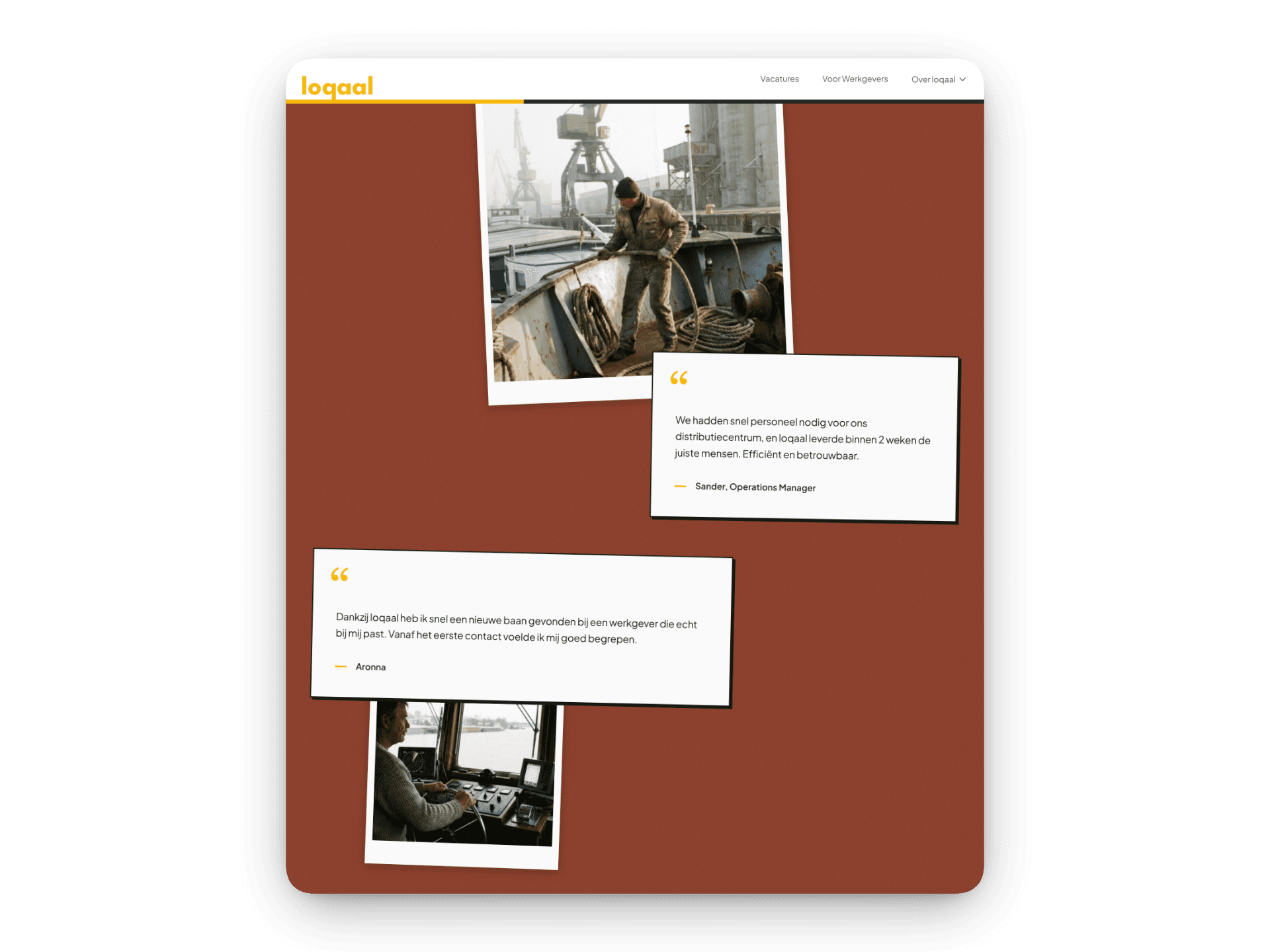 loqaal testimonials page