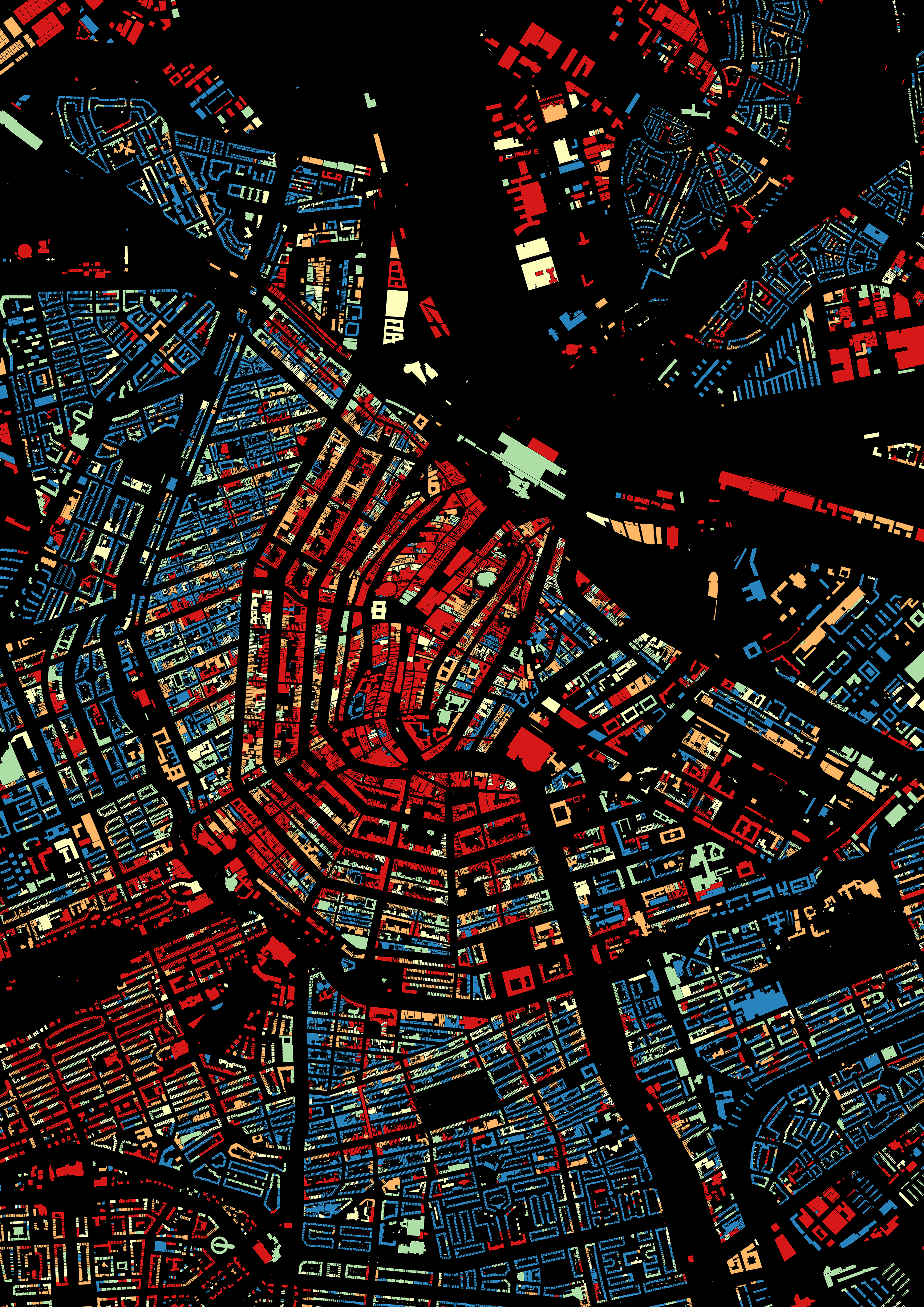 Map of energy usage in Amsterdam